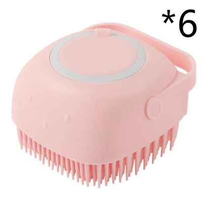 Silicone Dog Bath Massage Gloves Brush Pet Cat Bathroom Cleaning Tool Comb Brush For Dog Can Pour Shampoo Dog Grooming Supplies - Thriver Trend