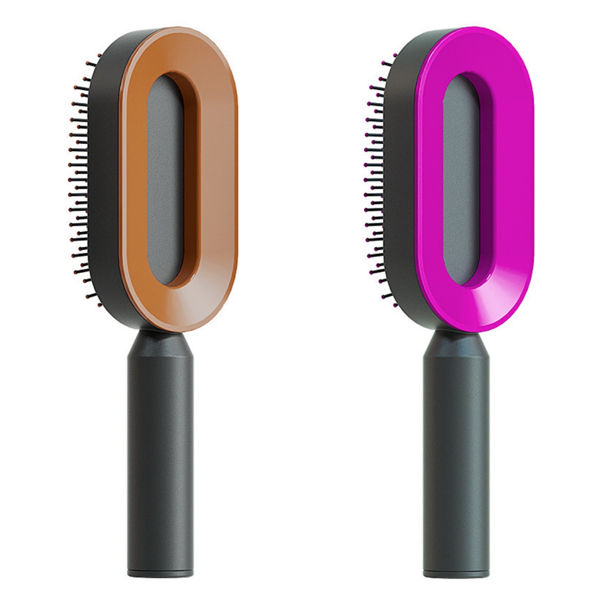 Self Cleaning Hair Brush For Women One-key Cleaning Hair Loss Airbag Massage Scalp Comb Anti-Static Hairbrush - Thriver Trend