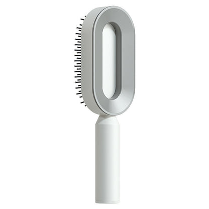 Self Cleaning Hair Brush For Women One-key Cleaning Hair Loss Airbag Massage Scalp Comb Anti-Static Hairbrush - Thriver Trend