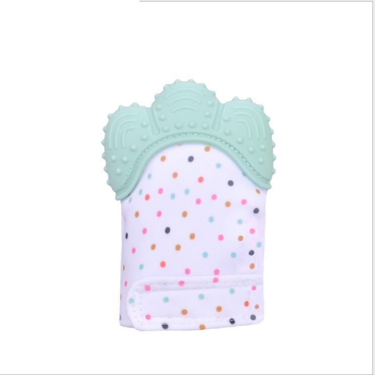 Baby teether baby anti-bite silicone molar gloves children's sound toys - Thriver Trend