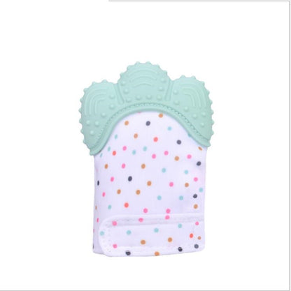 Baby teether baby anti-bite silicone molar gloves children's sound toys - Thriver Trend