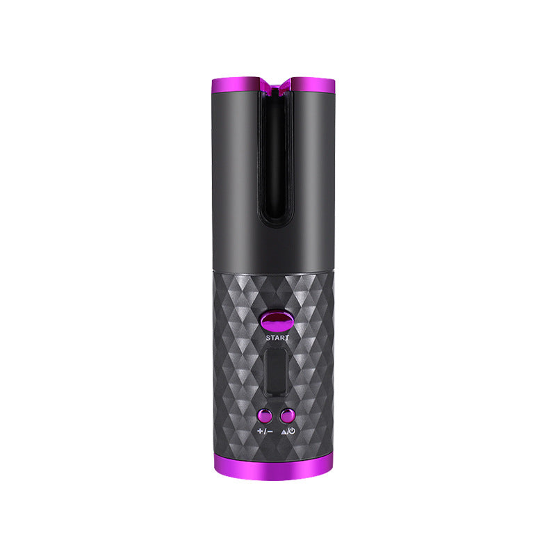 Rechargeable Automatic Hair Curler Women Portable Hair Curling Iron LCD Display Ceramic Curly Rotating Curling Wave Styer - Thriver Trend