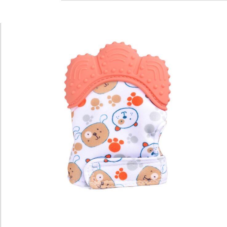Baby teether baby anti-bite silicone molar gloves children's sound toys - Thriver Trend
