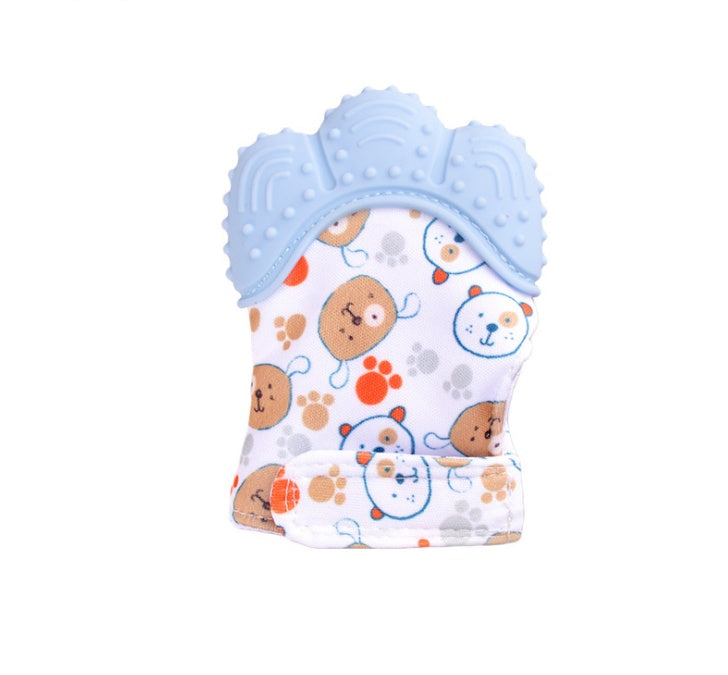 Baby teether baby anti-bite silicone molar gloves children's sound toys - Thriver Trend