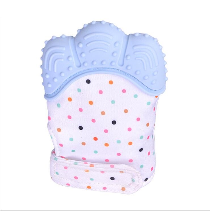Baby teether baby anti-bite silicone molar gloves children's sound toys - Thriver Trend