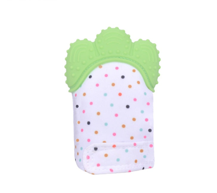 Baby teether baby anti-bite silicone molar gloves children's sound toys - Thriver Trend
