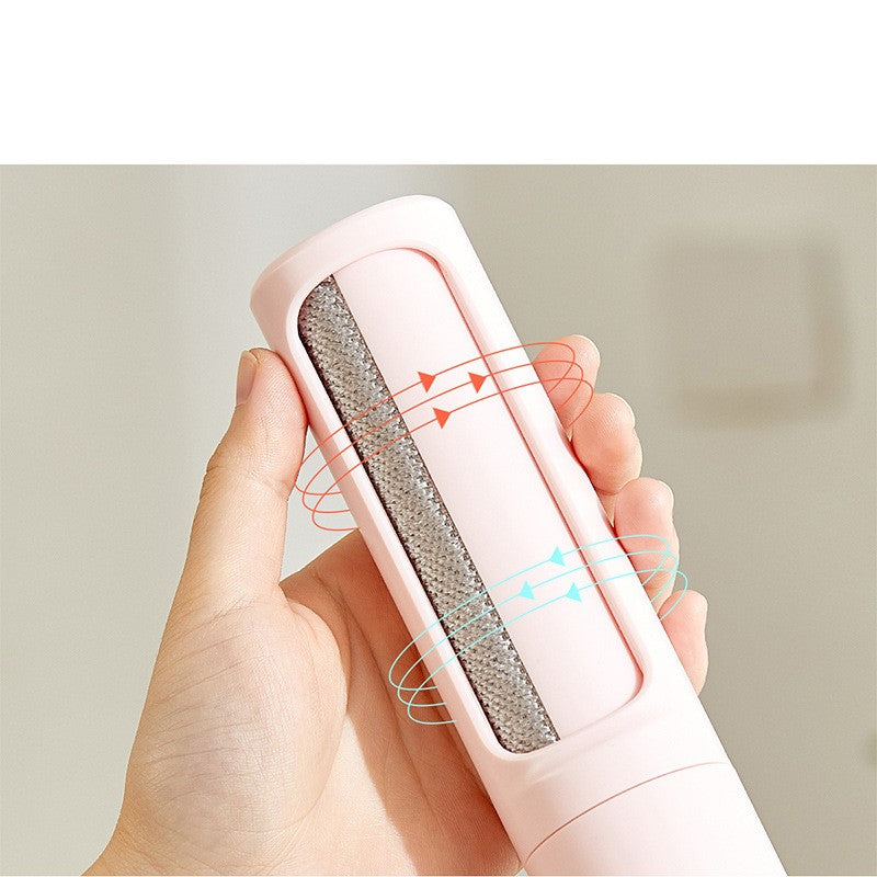 2-1 Reusable Pet Hair Remover Brush Lint Roller Portable Effective Self Cleaning Tool for Cat Dog Fur Hair Dust Removal Brush - Thriver Trend