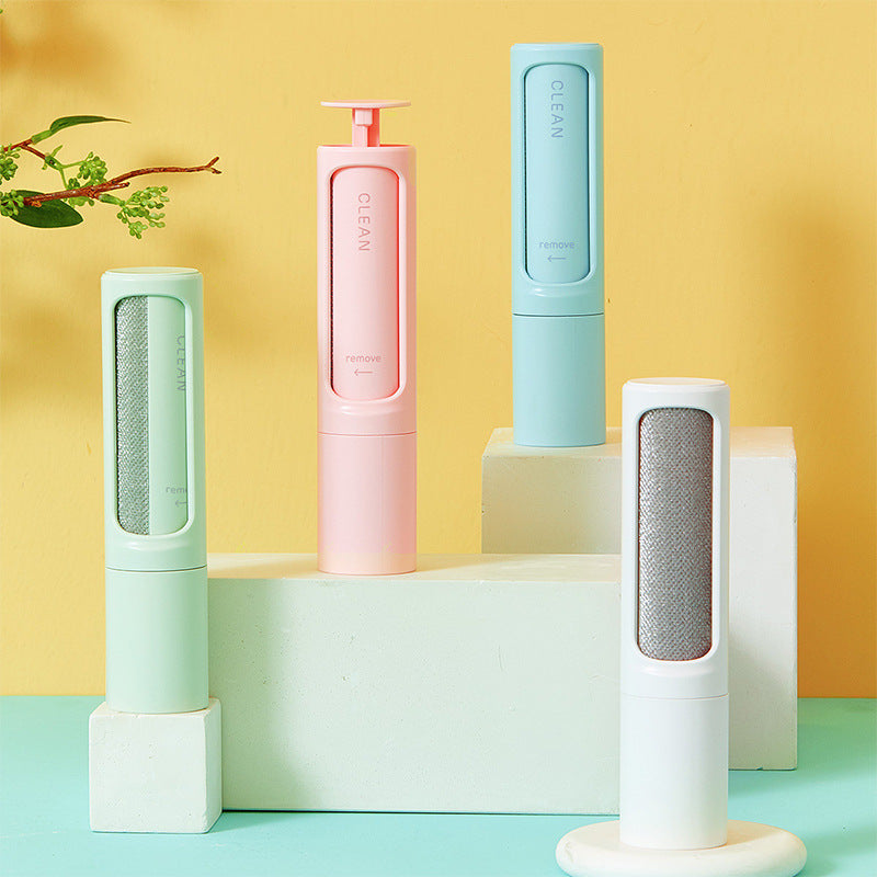 2-1 Reusable Pet Hair Remover Brush Lint Roller Portable Effective Self Cleaning Tool for Cat Dog Fur Hair Dust Removal Brush - Thriver Trend