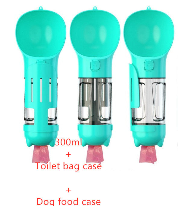 Pet Water Bottle Feeder Bowl Garbage Bag Storage Portable Pet Outdoor Travel 3 In 1 Dog Water Bottle - Thriver Trend