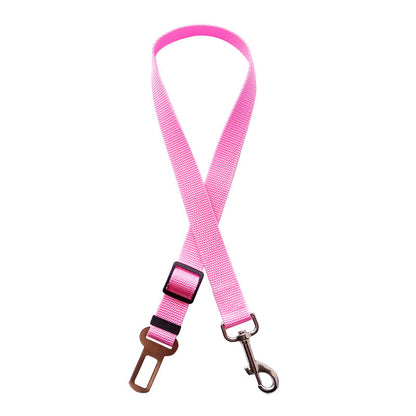 Adjustable Pet Cat Dog Car Seat Belt Pet Seat Vehicle Dog Harness Lead Clip Safety Lever Traction Dog Collars Dogs Accessoires Pets Products - Thriver Trend