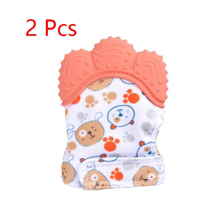 Baby teether baby anti-bite silicone molar gloves children's sound toys - Thriver Trend