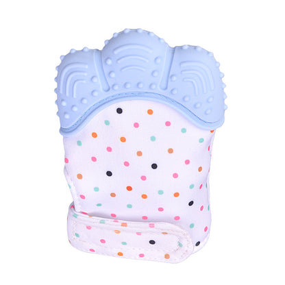 Baby teether baby anti-bite silicone molar gloves children's sound toys - Thriver Trend