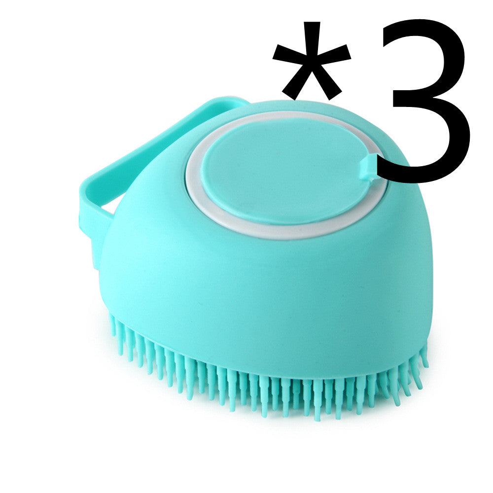 Silicone Dog Bath Massage Gloves Brush Pet Cat Bathroom Cleaning Tool Comb Brush For Dog Can Pour Shampoo Dog Grooming Supplies - Thriver Trend