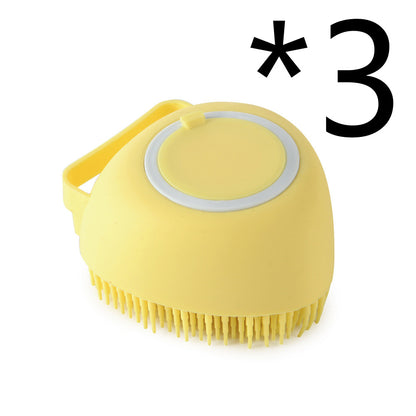 Silicone Dog Bath Massage Gloves Brush Pet Cat Bathroom Cleaning Tool Comb Brush For Dog Can Pour Shampoo Dog Grooming Supplies - Thriver Trend