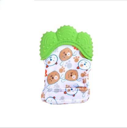 Baby teether baby anti-bite silicone molar gloves children's sound toys - Thriver Trend