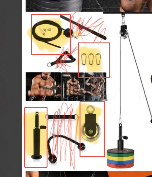 Fitness Equipment Pulley Suit Household - Thriver Trend