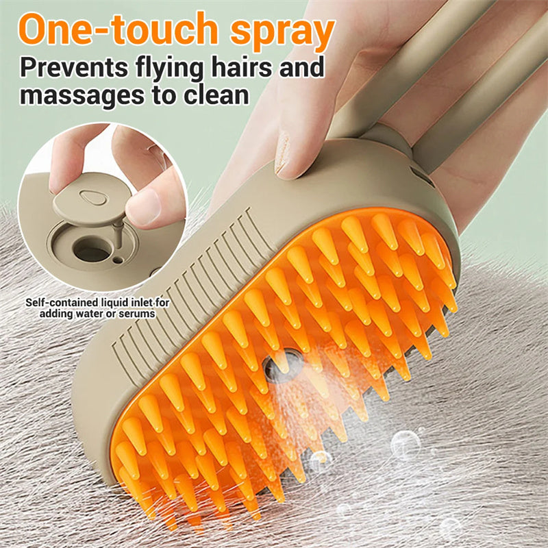 Cat Steam Brush Steamy Dog Brush 3 In 1 Electric Spray Cat Hair Brushes For Massage Pet Grooming Comb Hair Removal Combs Pet Products - Thriver Trend