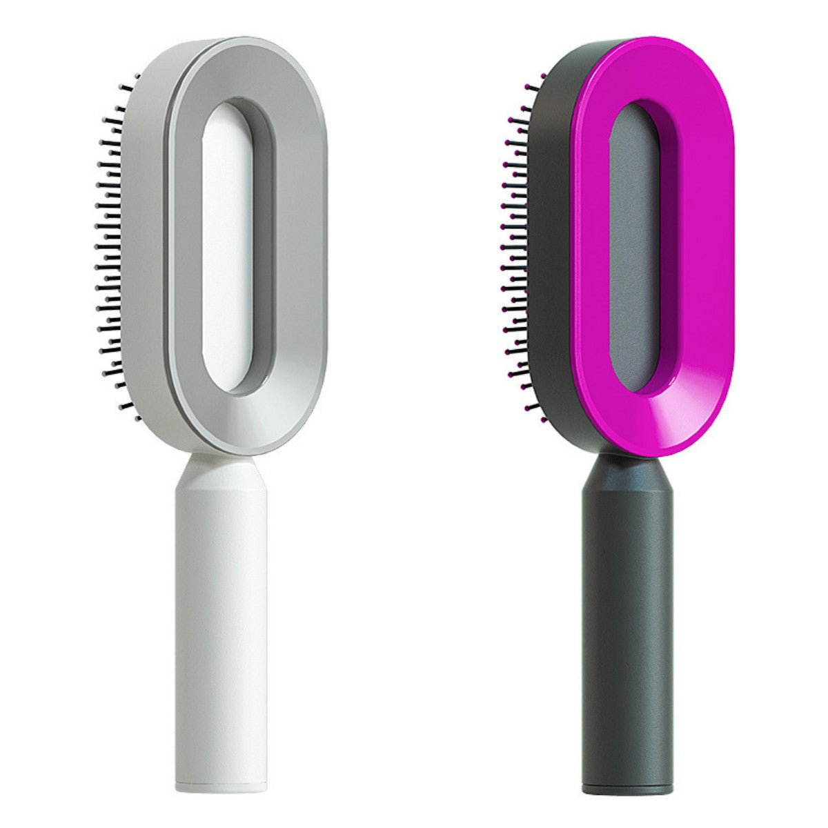 Self Cleaning Hair Brush For Women One-key Cleaning Hair Loss Airbag Massage Scalp Comb Anti-Static Hairbrush - Thriver Trend