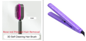 Self Cleaning Hair Brush For Women One-key Cleaning Hair Loss Airbag Massage Scalp Comb Anti-Static Hairbrush - Thriver Trend