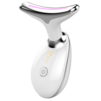 EMS Thermal Neck Lifting And Tighten Massager Electric Microcurrent Wrinkle Remover - Thriver Trend