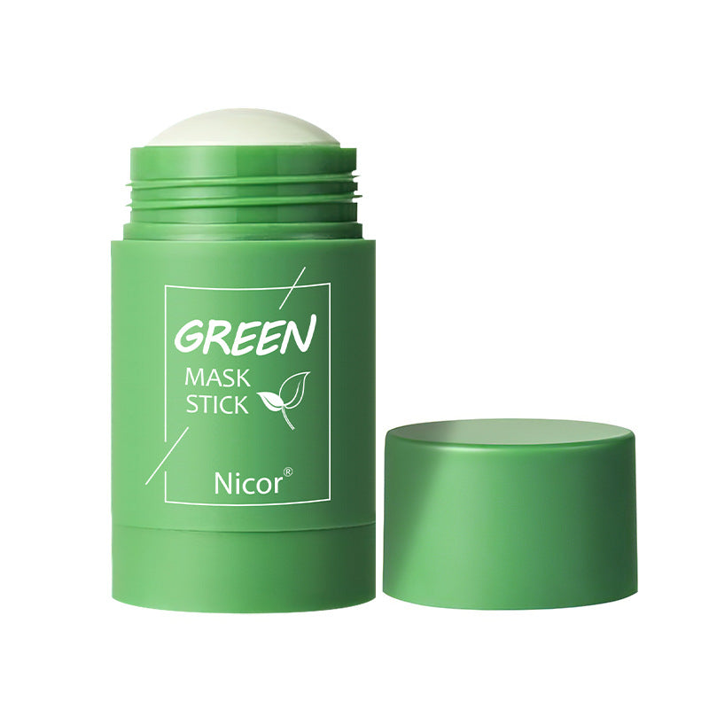 Cleansing Green Tea Mask Clay Stick Oil Control Anti-Acne Whitening Seaweed Mask Skin Care - Thriver Trend