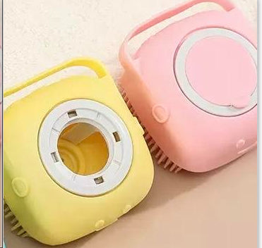 Silicone Dog Bath Massage Gloves Brush Pet Cat Bathroom Cleaning Tool Comb Brush For Dog Can Pour Shampoo Dog Grooming Supplies - Thriver Trend