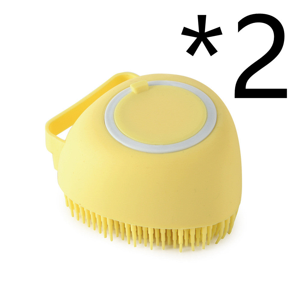 Silicone Dog Bath Massage Gloves Brush Pet Cat Bathroom Cleaning Tool Comb Brush For Dog Can Pour Shampoo Dog Grooming Supplies - Thriver Trend