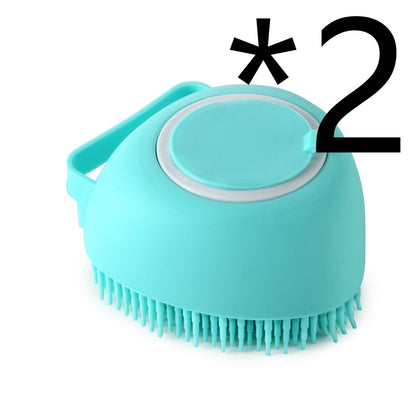 Silicone Dog Bath Massage Gloves Brush Pet Cat Bathroom Cleaning Tool Comb Brush For Dog Can Pour Shampoo Dog Grooming Supplies - Thriver Trend