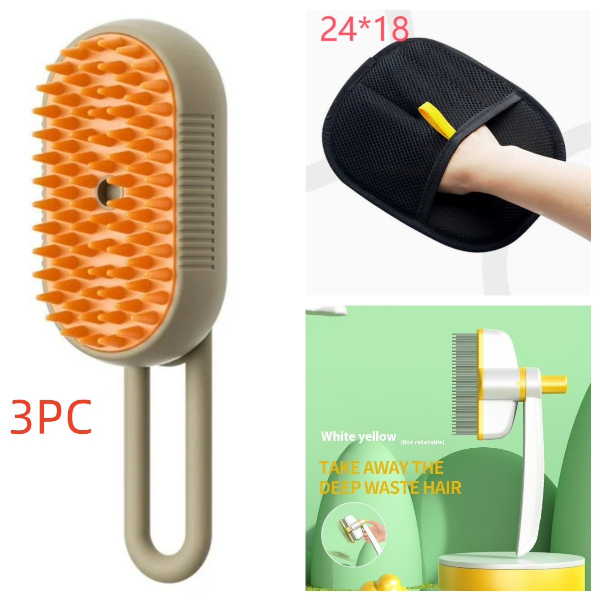 Cat Steam Brush Steamy Dog Brush 3 In 1 Electric Spray Cat Hair Brushes For Massage Pet Grooming Comb Hair Removal Combs Pet Products - Thriver Trend