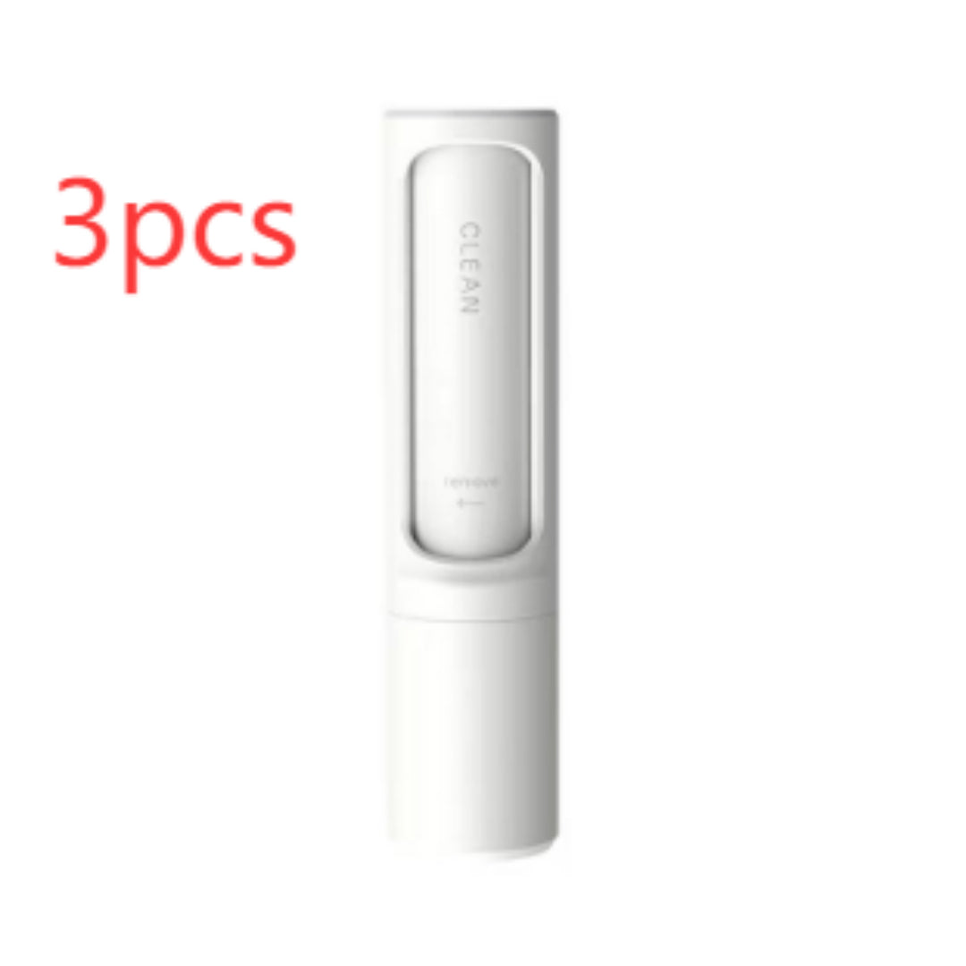 2-1 Reusable Pet Hair Remover Brush Lint Roller Portable Effective Self Cleaning Tool for Cat Dog Fur Hair Dust Removal Brush - Thriver Trend