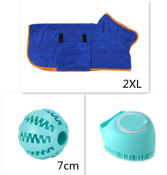 Silicone Dog Bath Massage Gloves Brush Pet Cat Bathroom Cleaning Tool Comb Brush For Dog Can Pour Shampoo Dog Grooming Supplies - Thriver Trend
