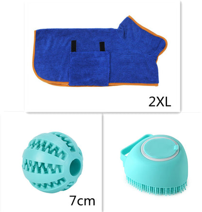 Silicone Dog Bath Massage Gloves Brush Pet Cat Bathroom Cleaning Tool Comb Brush For Dog Can Pour Shampoo Dog Grooming Supplies - Thriver Trend