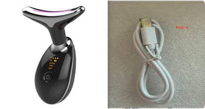 EMS Thermal Neck Lifting And Tighten Massager Electric Microcurrent Wrinkle Remover - Thriver Trend