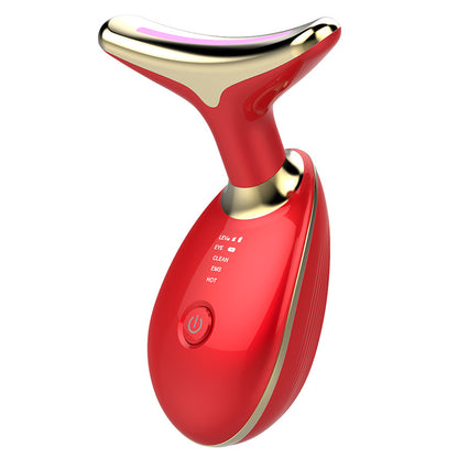EMS Thermal Neck Lifting And Tighten Massager Electric Microcurrent Wrinkle Remover - Thriver Trend