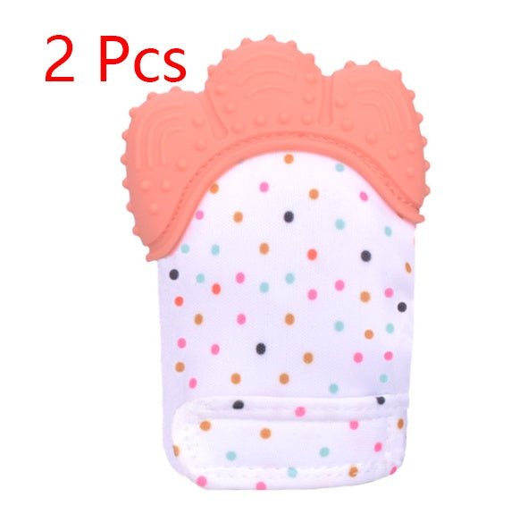Baby teether baby anti-bite silicone molar gloves children's sound toys - Thriver Trend