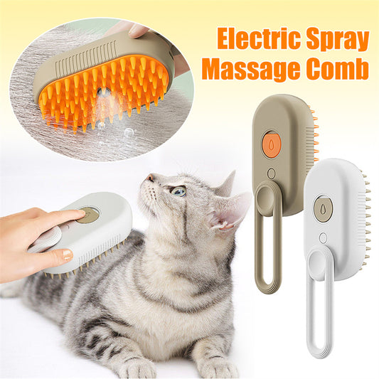 Cat Steam Brush Steamy Dog Brush 3 In 1 Electric Spray Cat Hair Brushes For Massage Pet Grooming Comb Hair Removal Combs Pet Products - Thriver Trend