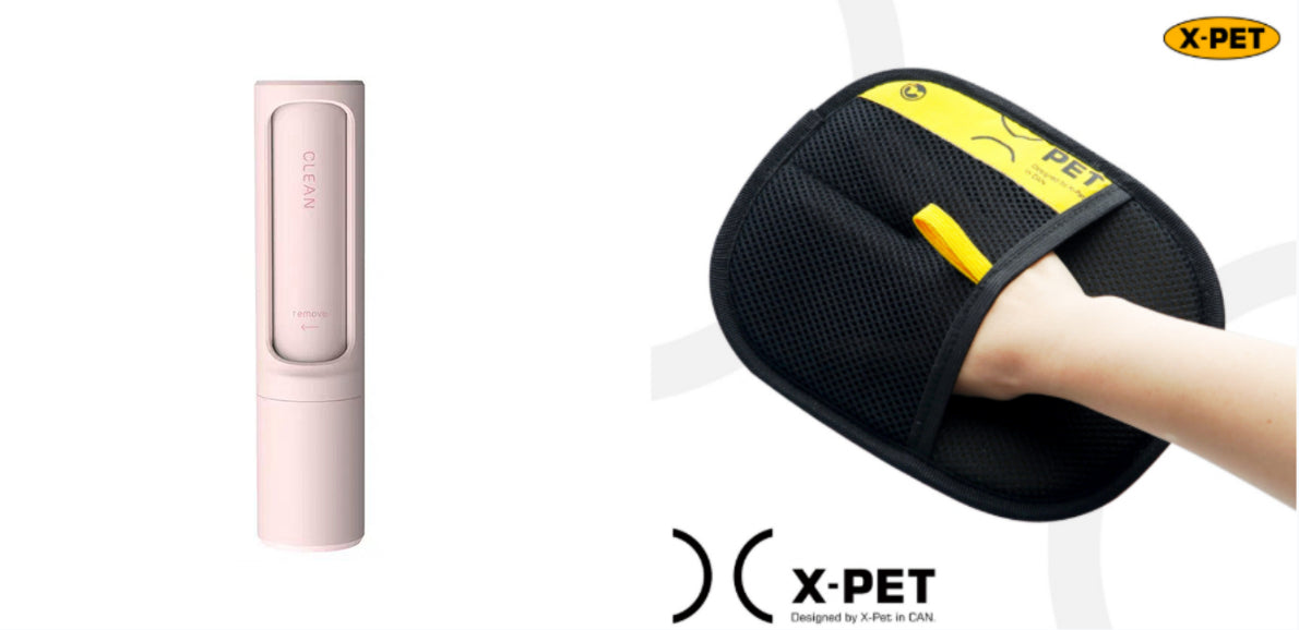 2-1 Reusable Pet Hair Remover Brush Lint Roller Portable Effective Self Cleaning Tool for Cat Dog Fur Hair Dust Removal Brush - Thriver Trend