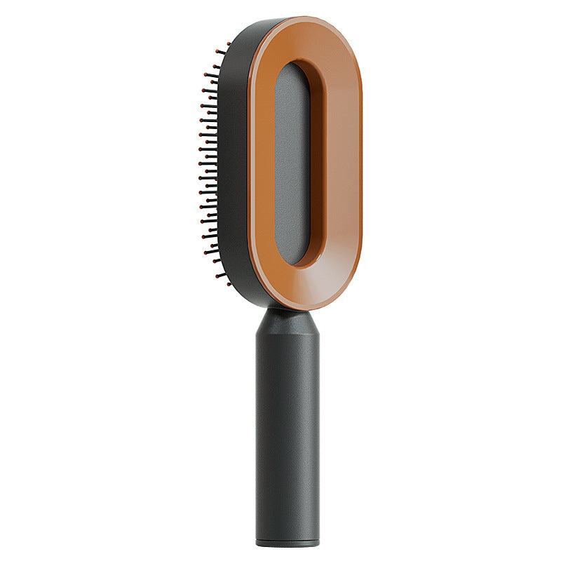 Self Cleaning Hair Brush For Women One-key Cleaning Hair Loss Airbag Massage Scalp Comb Anti-Static Hairbrush - Thriver Trend