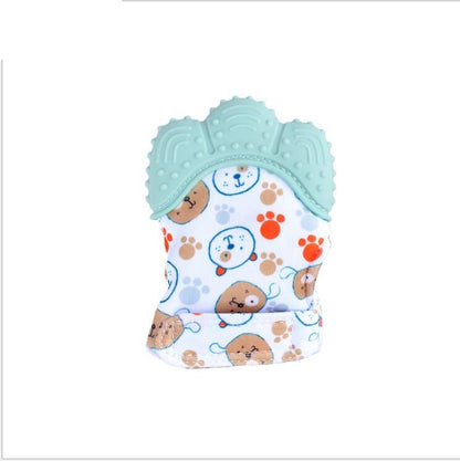 Baby teether baby anti-bite silicone molar gloves children's sound toys - Thriver Trend