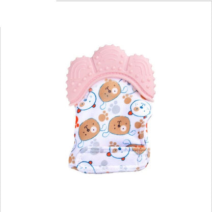 Baby teether baby anti-bite silicone molar gloves children's sound toys - Thriver Trend
