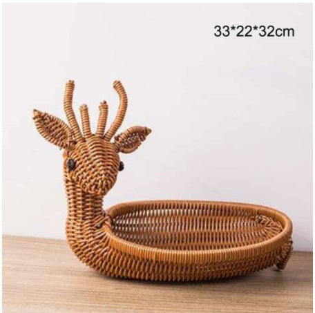 Creative Rattan Fruit Basket Home Furnishings Home Storage - Thriver Trend