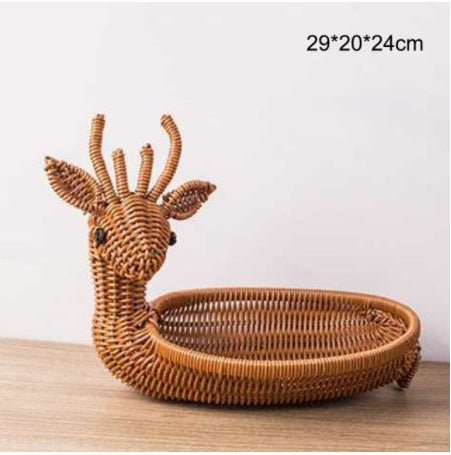 Creative Rattan Fruit Basket Home Furnishings Home Storage - Thriver Trend