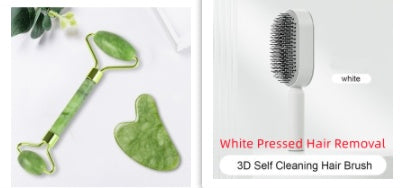 Self Cleaning Hair Brush For Women One-key Cleaning Hair Loss Airbag Massage Scalp Comb Anti-Static Hairbrush - Thriver Trend