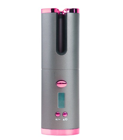 Rechargeable Automatic Hair Curler Women Portable Hair Curling Iron LCD Display Ceramic Curly Rotating Curling Wave Styer - Thriver Trend