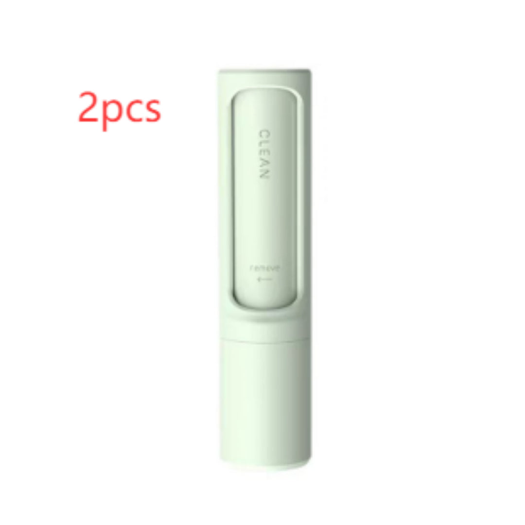 2-1 Reusable Pet Hair Remover Brush Lint Roller Portable Effective Self Cleaning Tool for Cat Dog Fur Hair Dust Removal Brush - Thriver Trend