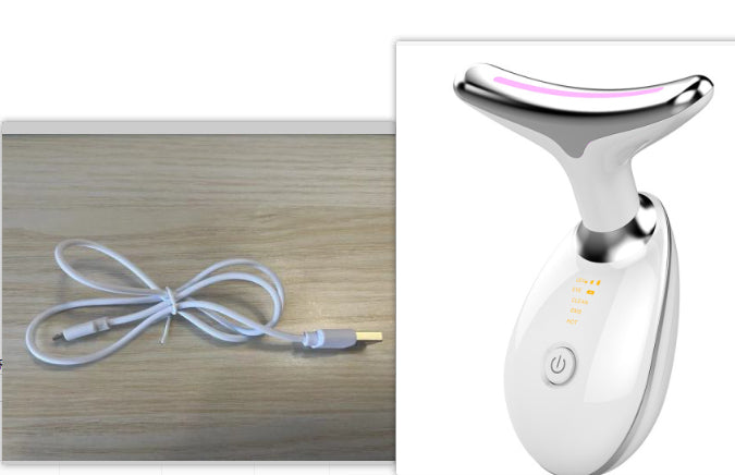 EMS Thermal Neck Lifting And Tighten Massager Electric Microcurrent Wrinkle Remover - Thriver Trend