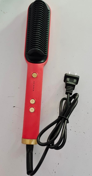 New 2 In 1 Hair Straightener Hot Comb Negative Ion Curling Tong Dual-purpose Electric Hair Brush - Thriver Trend