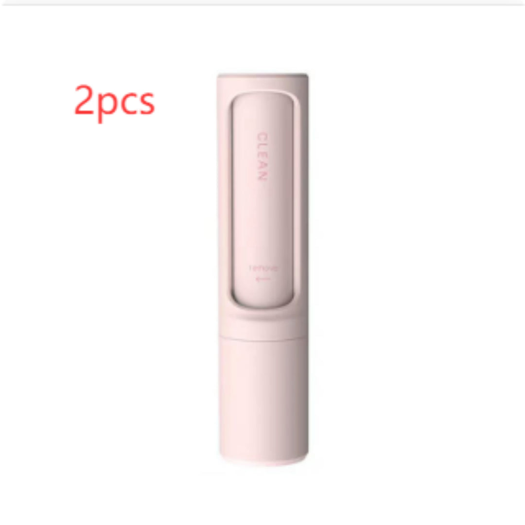 2-1 Reusable Pet Hair Remover Brush Lint Roller Portable Effective Self Cleaning Tool for Cat Dog Fur Hair Dust Removal Brush - Thriver Trend