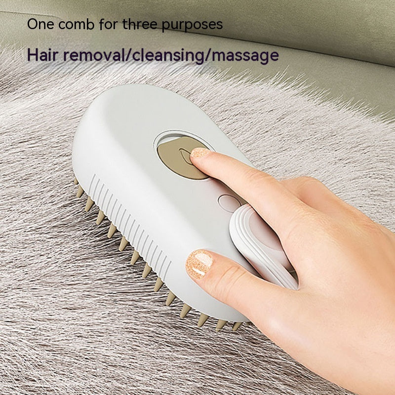 Cat Steam Brush Steamy Dog Brush 3 In 1 Electric Spray Cat Hair Brushes For Massage Pet Grooming Comb Hair Removal Combs Pet Products - Thriver Trend