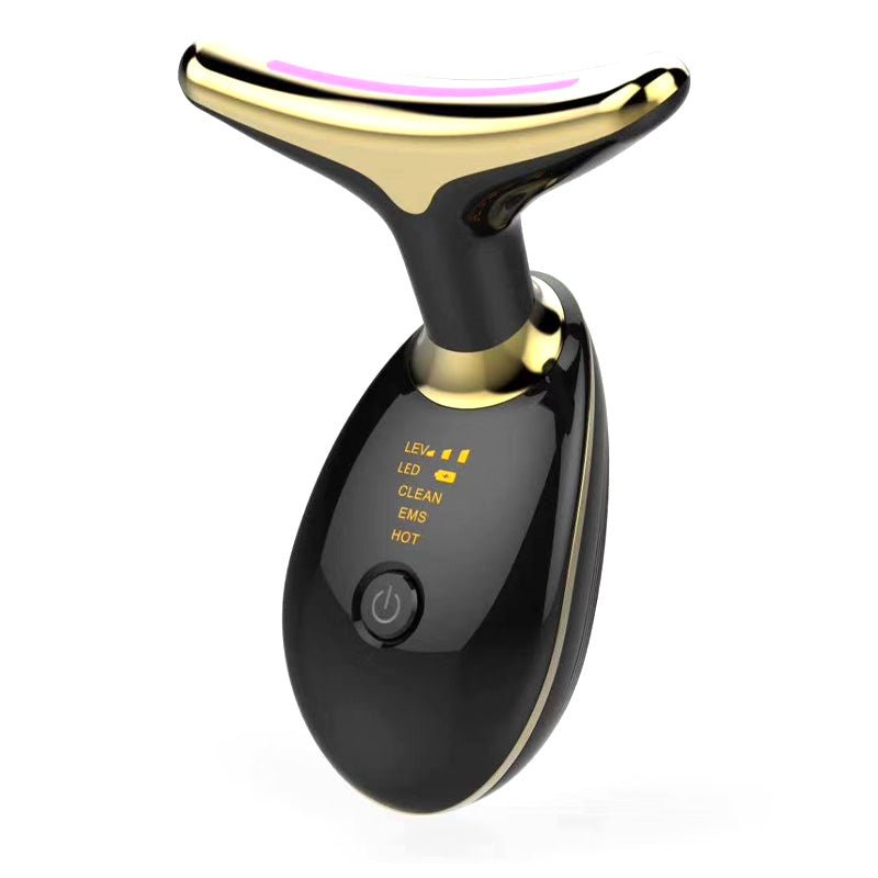 EMS Thermal Neck Lifting And Tighten Massager Electric Microcurrent Wrinkle Remover - Thriver Trend